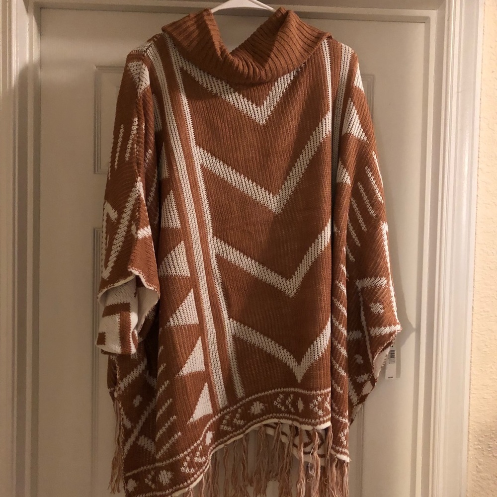 New Direction sweater poncho